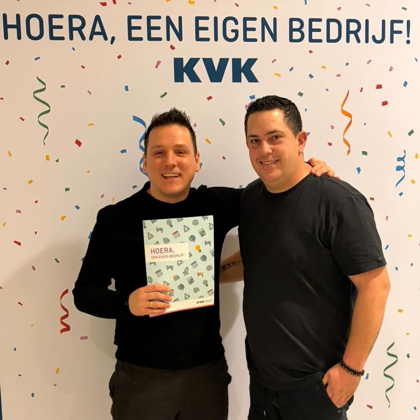 Tim en Erwin, oprichters van MD Springkussens